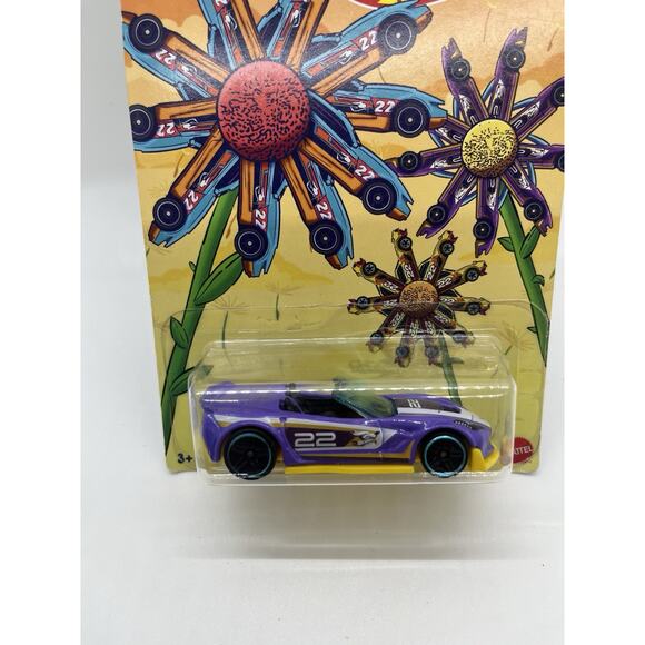 2022 Hot Wheels Corvette C7 Z06 Convertible Spring Theme NIP - Fast Shipping! - Picture 3 of 5